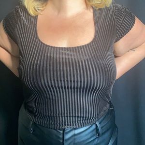 Forever 21 Plus-Size Velvet Crop